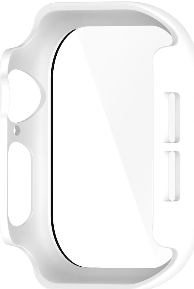 Apple Watch 11/10 46MM Hoesje - Case met Ingebouwde Tempered Glass - Wit afbeelding 3