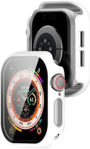 Apple Watch 11/10 46MM Hoesje - Case met Ingebouwde Tempered Glass - Wit afbeelding 6