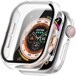 Apple Watch 11/10 46MM Hoesje - Case met Ingebouwde Tempered Glass - Transparant afbeelding