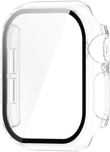 Apple Watch 11/10 46MM Hoesje - Case met Ingebouwde Tempered Glass - Transparant afbeelding 2