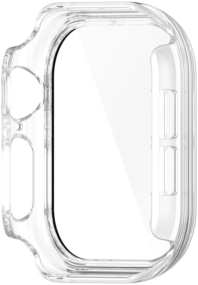 Apple Watch 11/10 46MM Hoesje - Case met Ingebouwde Tempered Glass - Transparant afbeelding 3