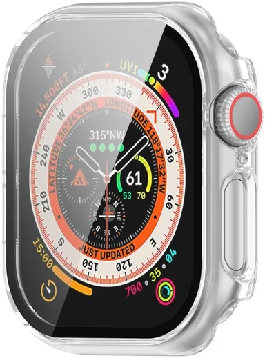 Apple Watch 11/10 46MM Hoesje - Case met Ingebouwde Tempered Glass - Transparant afbeelding 5