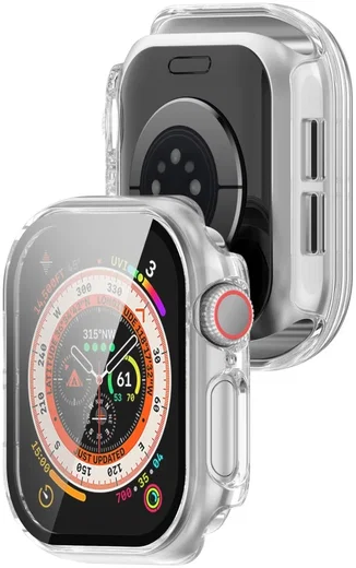 Apple Watch 11/10 46MM Hoesje - Case met Ingebouwde Tempered Glass - Transparant afbeelding 6