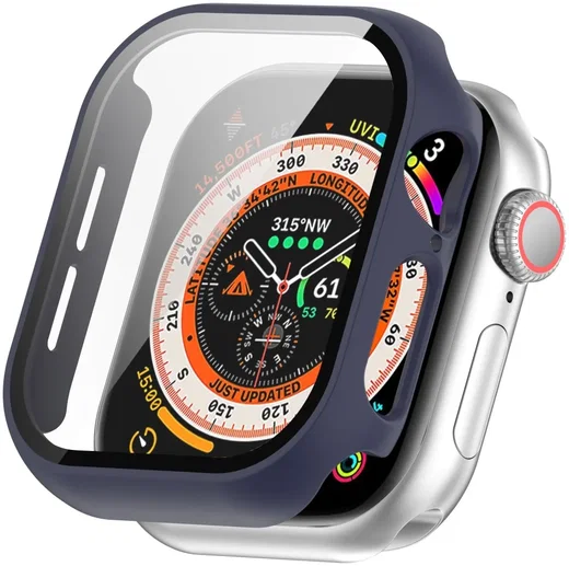 Apple Watch 11/10 46MM Hoesje - Case met Ingebouwde Tempered Glass - Blauw afbeelding 1