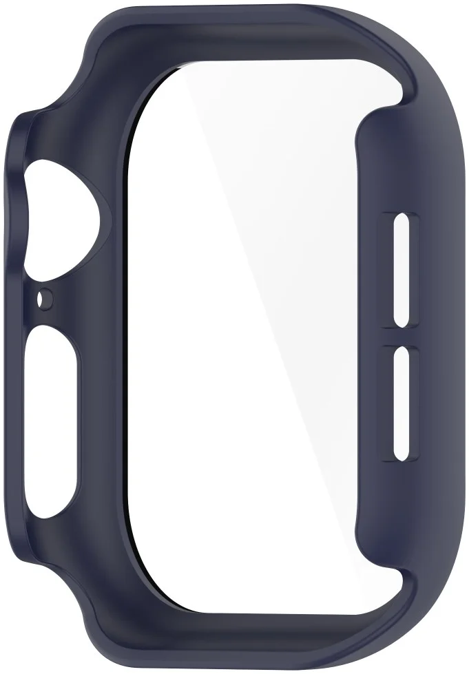 Apple Watch 11/10 46MM Hoesje - Case met Ingebouwde Tempered Glass - Blauw afbeelding 3