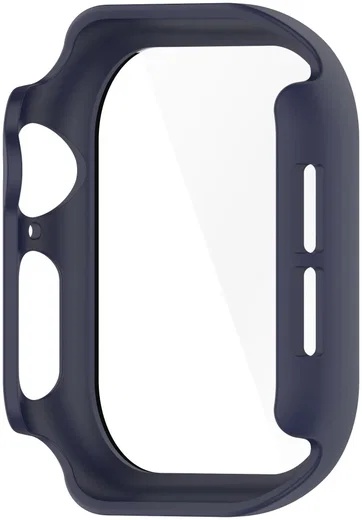 Apple Watch 11/10 46MM Hoesje - Case met Ingebouwde Tempered Glass - Blauw afbeelding 3