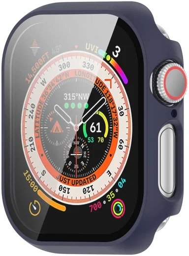 Apple Watch 11/10 46MM Hoesje - Case met Ingebouwde Tempered Glass - Blauw afbeelding 5