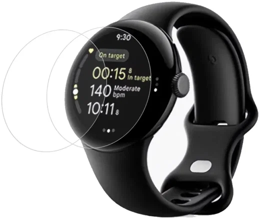 Google Pixel Watch 3 45MM Screen Protector TPU Display Folie (2-Pack) afbeelding 1
