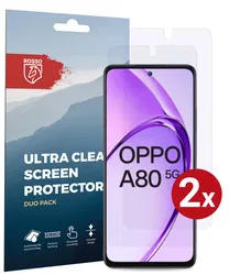 Rosso Oppo A80 Screen Protector Case Friendly Folie Duo Pack afbeelding