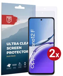 Rosso Oppo Reno 12 F Screen Protector Case Friendly Folie Duo Pack afbeelding