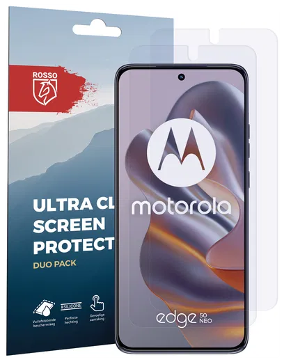 Rosso Motorola Edge 50 Neo Screen Protector Case Friendly Folie Duo Pack afbeelding 8