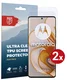 Rosso Motorola Edge 50 Screen Protector Case Friendly Folie Duo Pack