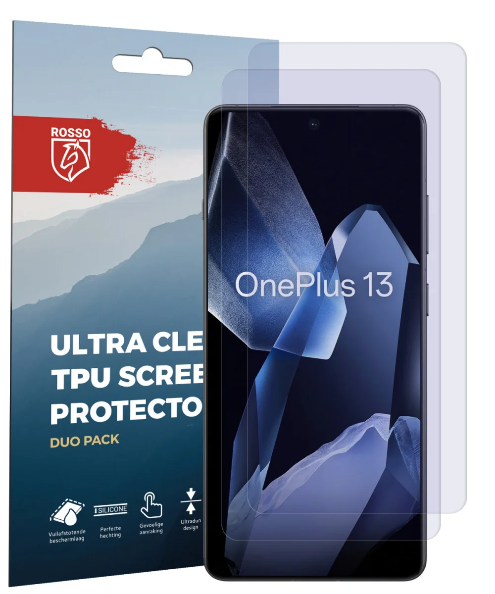Rosso OnePlus 13 Screen Protector Case Friendly Folie Duo Pack afbeelding 7