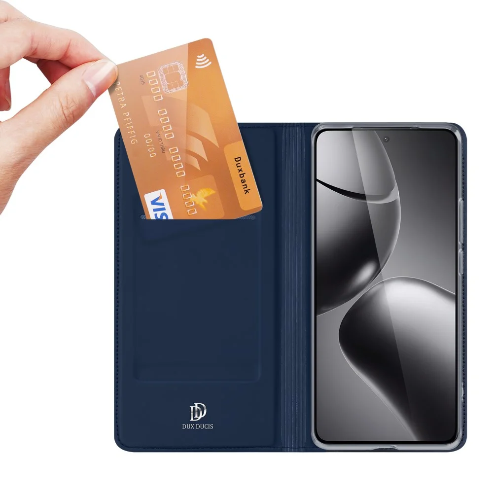 Dux Ducis Skin Pro Xiaomi 14T Pro Hoesje Portemonnee Blauw afbeelding 2