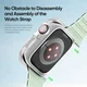 Dux Ducis Tamo - Apple Watch 11/10 42MM Hoesje - Wit afbeelding 6