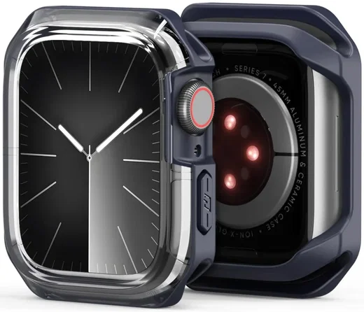 Dux Ducis Tamo - Apple Watch 11/10 42MM Hoesje - Blauw afbeelding 2