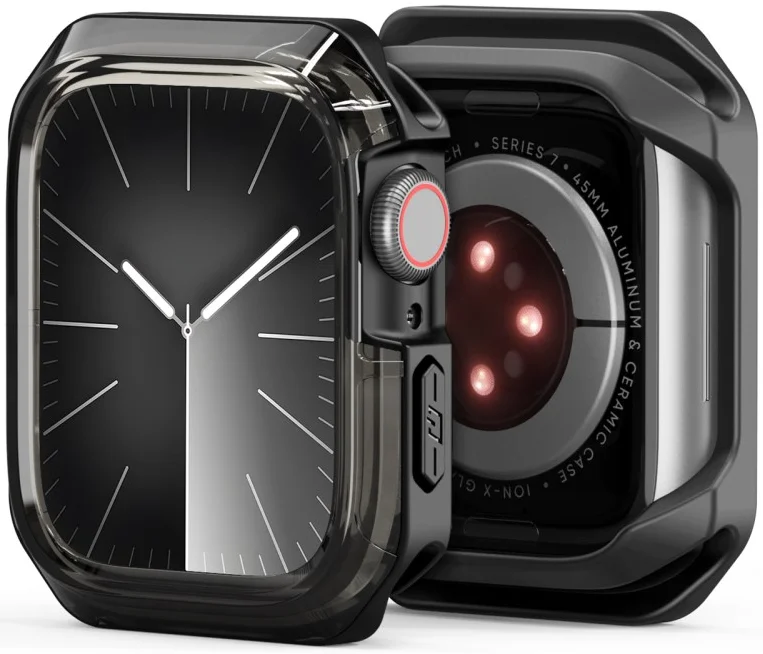 Dux Ducis Tamo - Apple Watch 11/10 46MM Hoesje - Zwart afbeelding 2