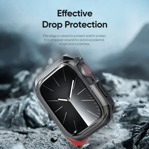Dux Ducis Tamo - Apple Watch 11/10 46MM Hoesje - Zwart afbeelding 4