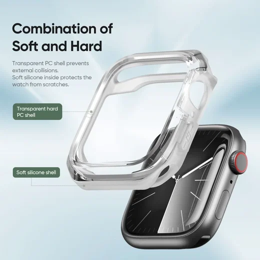 Dux Ducis Tamo - Apple Watch 11/10 46MM Hoesje - Wit afbeelding 3