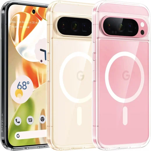 TORRAS Diamond Mag Google Pixel 9 Pro XL Hoesje MagSafe Back Cover Transparant afbeelding 2