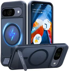 TORRAS Pstand Google Pixel 9 Pro XL Hoesje MagSafe met Kickstand Zwart afbeelding