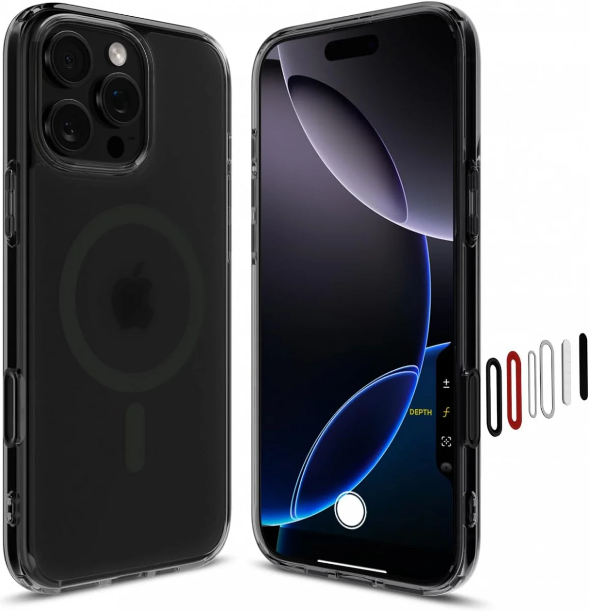 Spigen Ultra Hybrid T iPhone 16 Pro Hoesje MagSafe Back Cover Frosted Zwart afbeelding 1