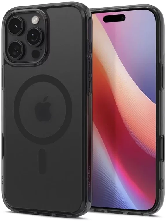 Spigen Ultra Hybrid T iPhone 16 Pro Hoesje MagSafe Back Cover Frosted Zwart afbeelding 2