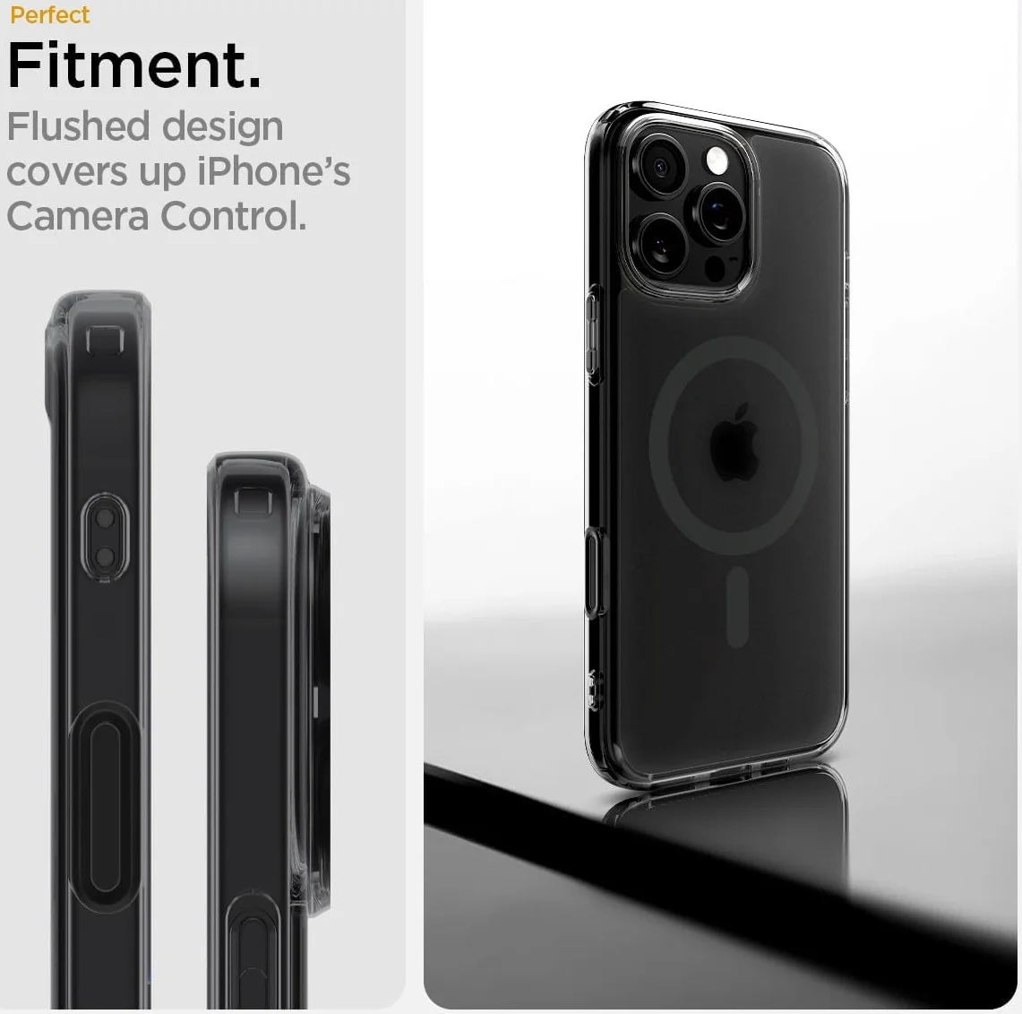Spigen Ultra Hybrid T iPhone 16 Pro Hoesje MagSafe Back Cover Frosted Zwart afbeelding 5