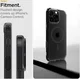 Spigen Ultra Hybrid T iPhone 16 Pro Hoesje MagSafe Back Cover Frosted Zwart afbeelding 5