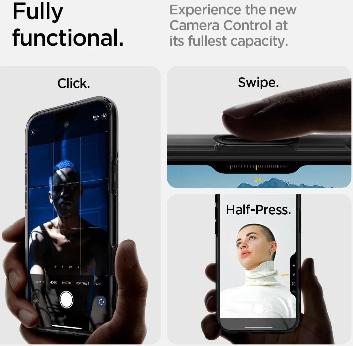 Spigen Ultra Hybrid T iPhone 16 Pro Max Hoesje MagSafe Back Cover Frosted Zwart afbeelding 6