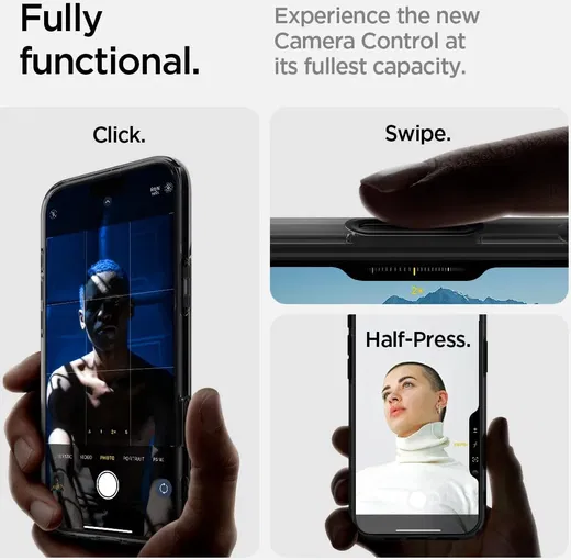 Spigen Ultra Hybrid T iPhone 16 Pro Max Hoesje MagSafe Back Cover Frosted Zwart afbeelding 6