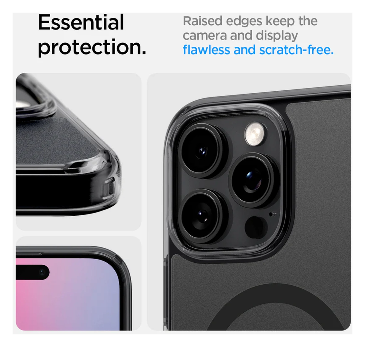 Spigen Ultra Hybrid T iPhone 16 Pro Max Hoesje MagSafe Back Cover Frosted Zwart afbeelding 9