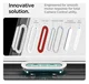 Spigen Ultra Hybrid T iPhone 16 Pro Hoesje MagSafe Back Cover Grijs afbeelding 10