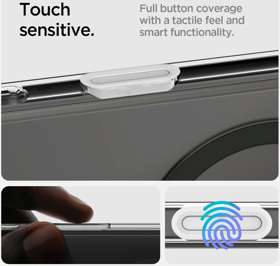 Spigen Ultra Hybrid T iPhone 16 Pro Max Hoesje MagSafe Back Cover Grijs afbeelding 8