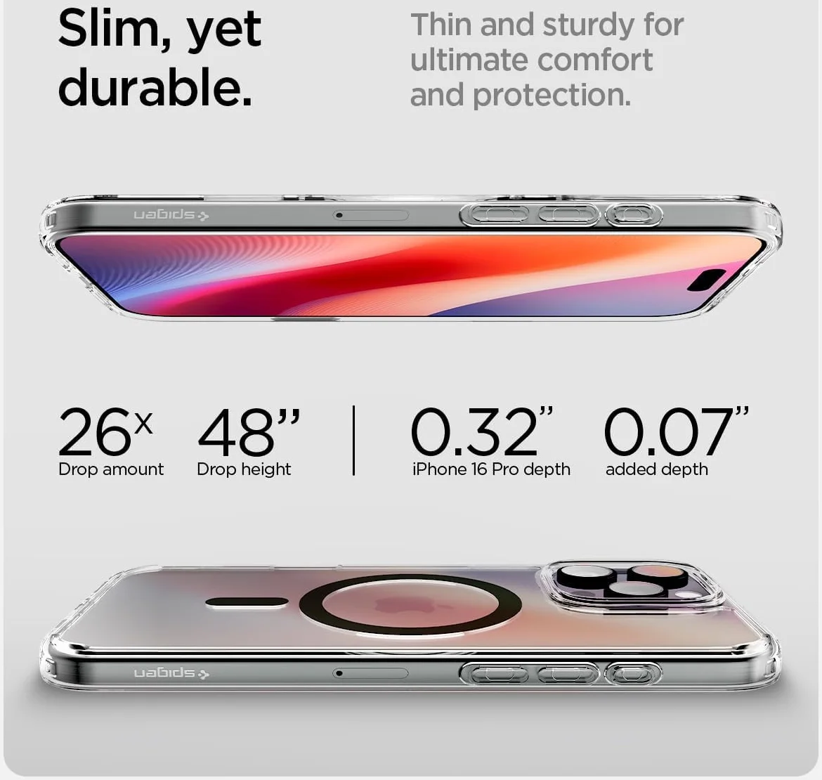 Spigen Ultra Hybrid T iPhone 16 Pro Hoesje MagSafe Back Cover Wit afbeelding 7