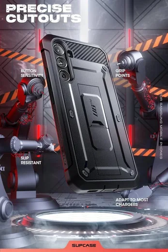 SUPCASE UB Pro Samsung Galaxy S24 FE Hoesje Full Protect Kickstand Zwart afbeelding 9