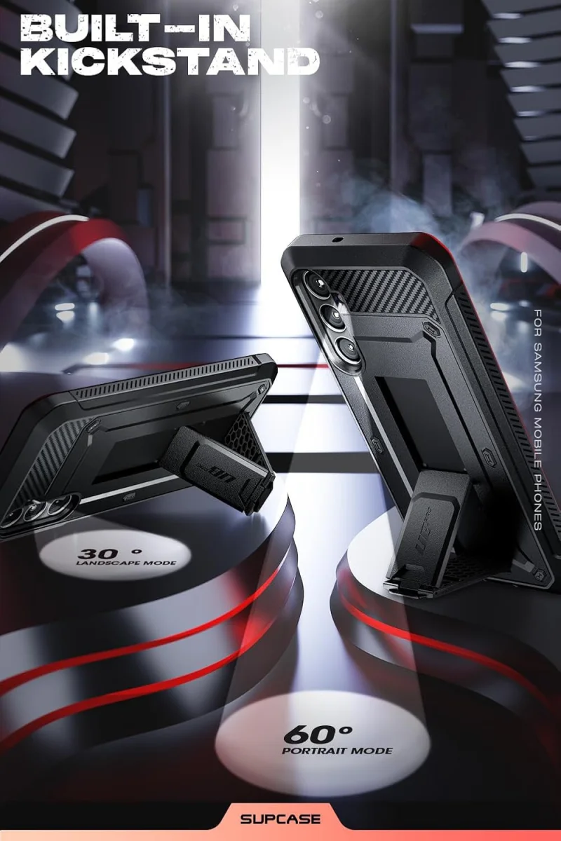 SUPCASE UB Pro Samsung Galaxy S24 FE Hoesje Full Protect Kickstand Zwart afbeelding 6
