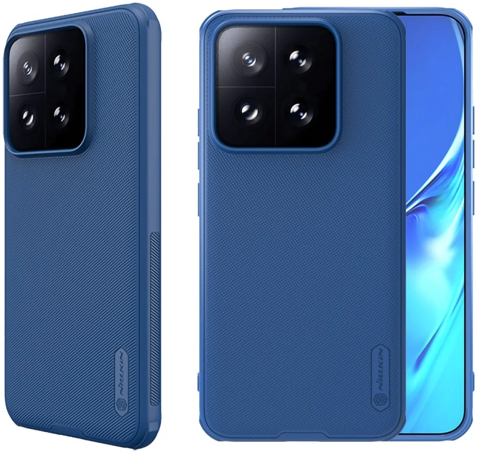 Nillkin Super Frosted Shield Xiaomi 14T Pro Hoesje Back Cover Blauw afbeelding 1