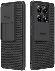 Nillkin CamShield Xiaomi 14T Pro Hoesje met Camera Slider Back Cover Zwart afbeelding