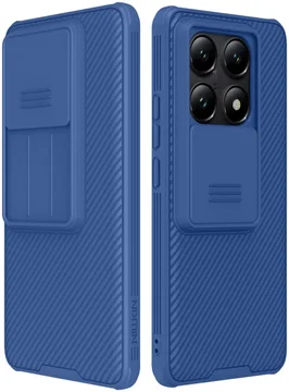 Nillkin CamShield Xiaomi 14T Pro Hoesje met Camera Slider Back Cover Blauw