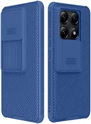 Nillkin CamShield Xiaomi 14T Pro Hoesje met Camera Slider Back Cover Blauw afbeelding