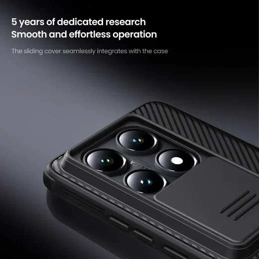 Nillkin CamShield Xiaomi 14T Pro Hoesje met Camera Slider Back Cover Blauw afbeelding 6