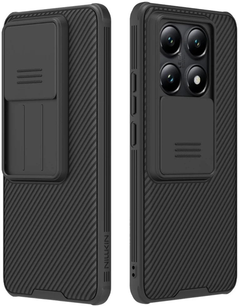Nillkin CamShield Xiaomi 14T Hoesje met Camera Slider Back Cover Zwart afbeelding 1