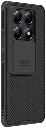 Nillkin CamShield Xiaomi 14T Hoesje met Camera Slider Back Cover Zwart afbeelding 9