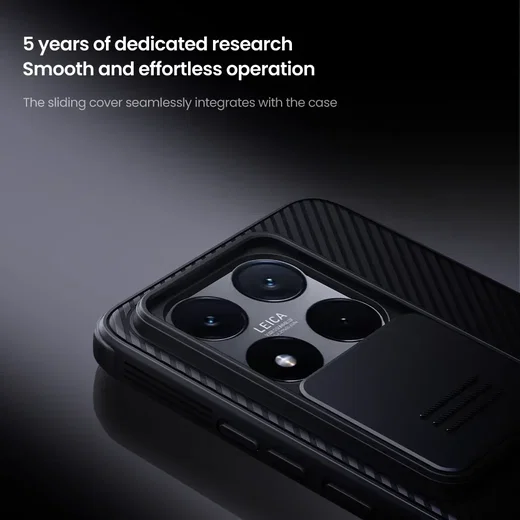 Nillkin CamShield Xiaomi 14T Hoesje met Camera Slider Back Cover Blauw afbeelding 6