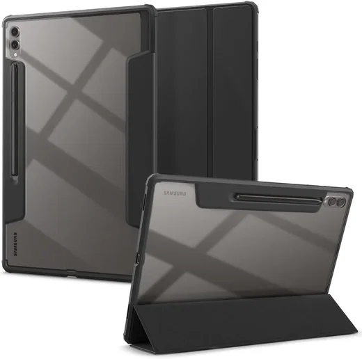 Spigen Ultra Hybrid Pro Samsung Galaxy Tab S10 / S9 / S8 Ultra Hoes Zwart afbeelding 1