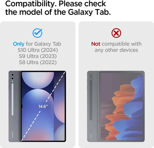 Spigen Ultra Hybrid Pro Samsung Galaxy Tab S10 / S9 / S8 Ultra Hoes Zwart afbeelding 4