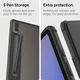 Spigen Ultra Hybrid Pro Samsung Galaxy Tab S10 / S9 / S8 Ultra Hoes Zwart afbeelding 6