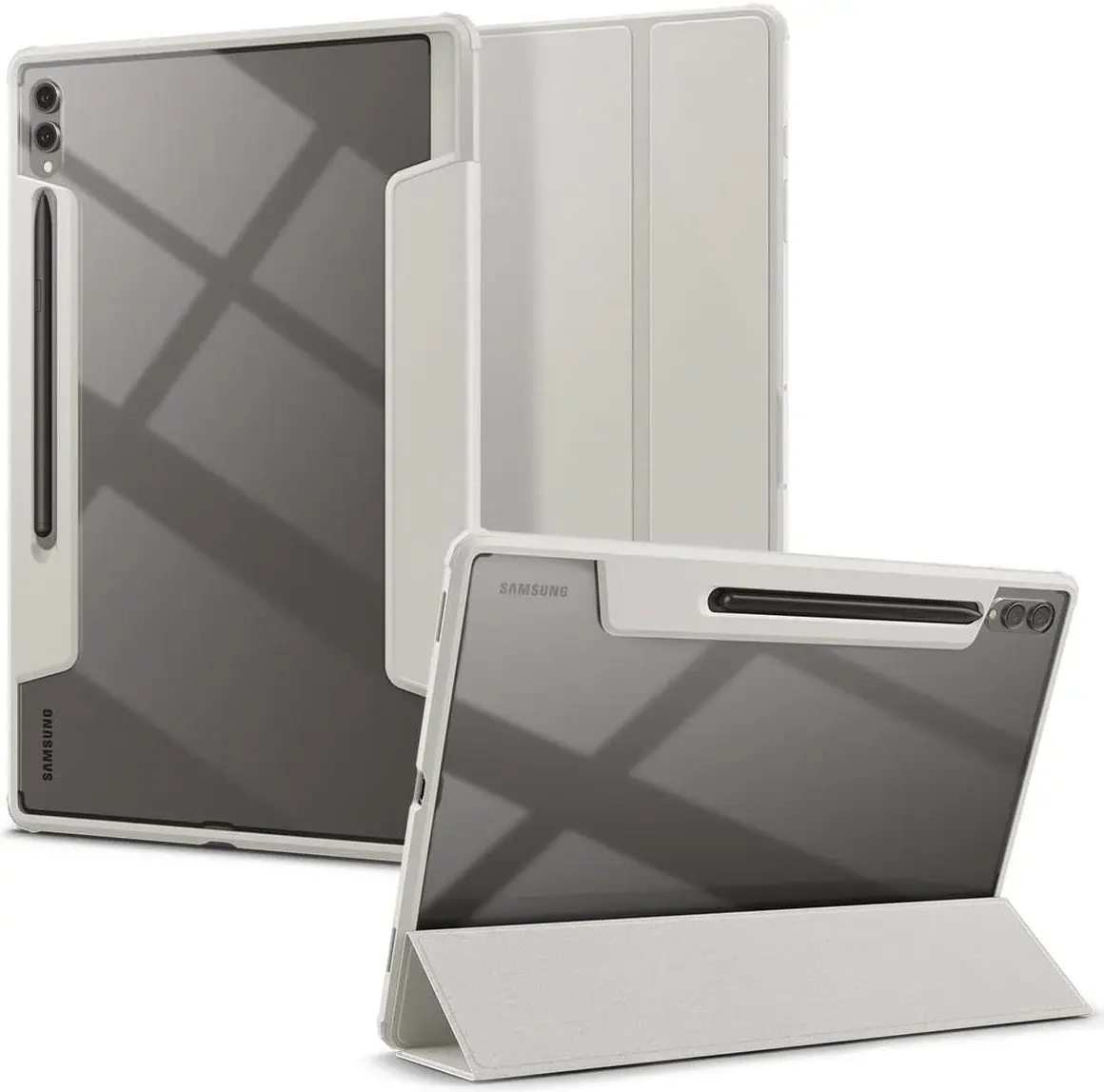 Spigen Ultra Hybrid Pro Samsung Galaxy Tab S10 / S9 / S8 Ultra Hoes Grijs afbeelding 1