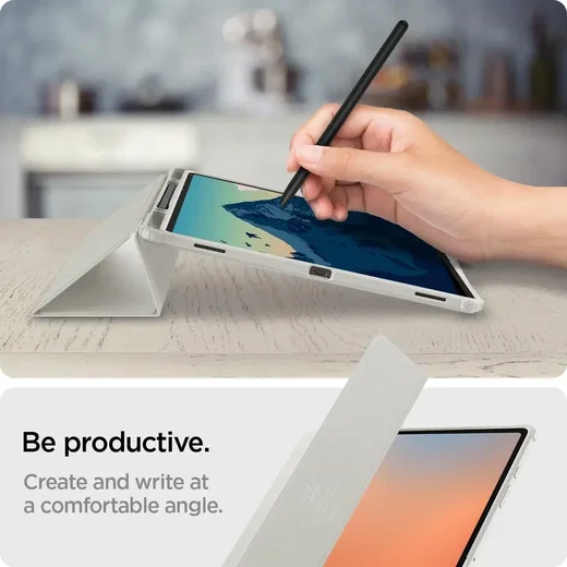 Spigen Ultra Hybrid Pro Samsung Galaxy Tab S10 / S9 / S8 Ultra Hoes Grijs afbeelding 4